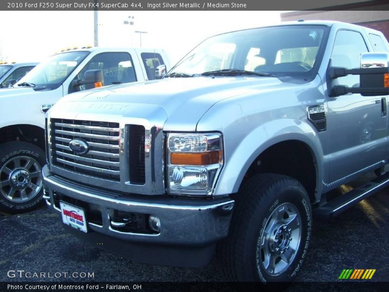 Ingot Silver Metallic / Medium Stone 2010 Ford F250 Super Duty FX4 SuperCab 4x4