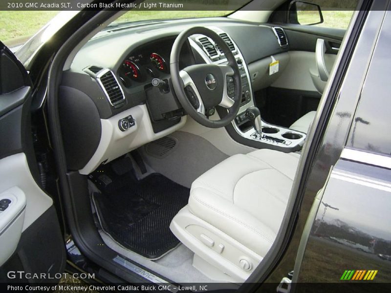 Carbon Black Metallic / Light Titanium 2010 GMC Acadia SLT