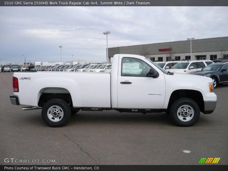 Summit White / Dark Titanium 2010 GMC Sierra 2500HD Work Truck Regular Cab 4x4