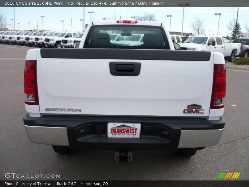 Summit White / Dark Titanium 2010 GMC Sierra 2500HD Work Truck Regular Cab 4x4