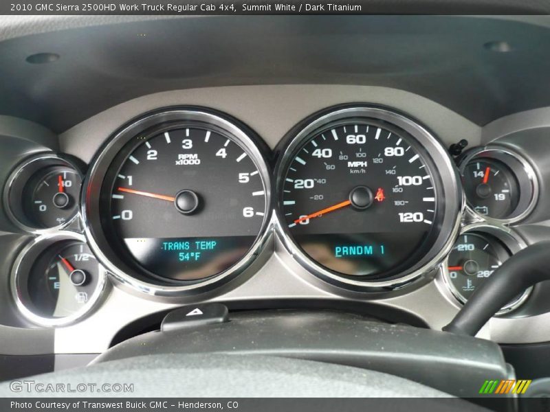 Summit White / Dark Titanium 2010 GMC Sierra 2500HD Work Truck Regular Cab 4x4