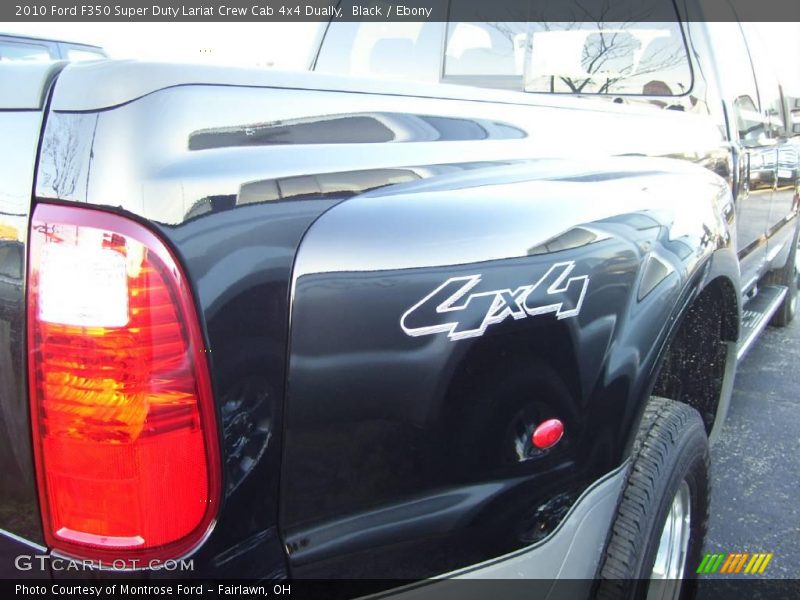 Black / Ebony 2010 Ford F350 Super Duty Lariat Crew Cab 4x4 Dually