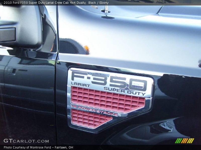 Black / Ebony 2010 Ford F350 Super Duty Lariat Crew Cab 4x4 Dually