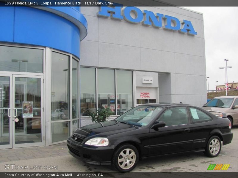 Flamenco Black Pearl / Dark Gray 1999 Honda Civic Si Coupe