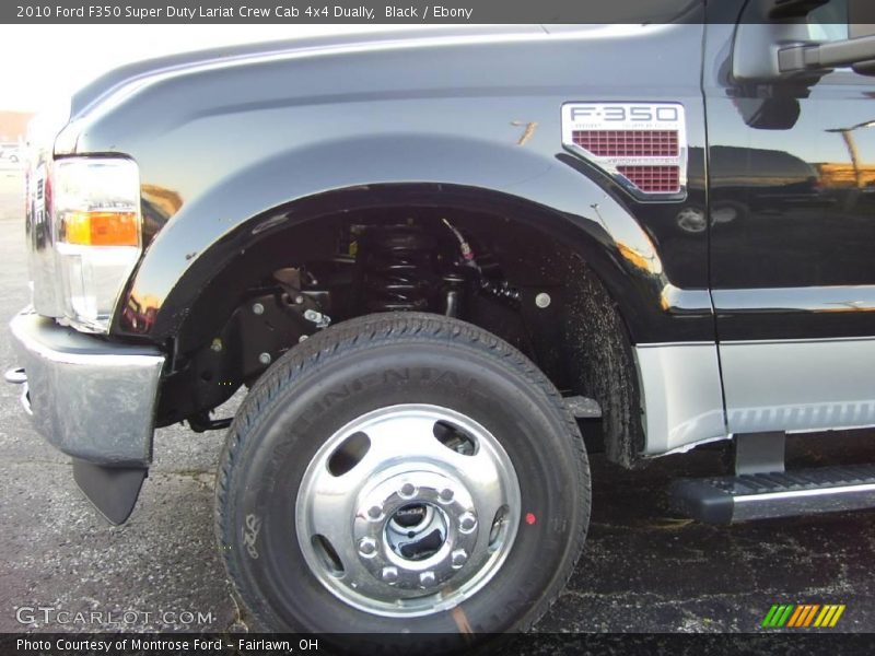 Black / Ebony 2010 Ford F350 Super Duty Lariat Crew Cab 4x4 Dually