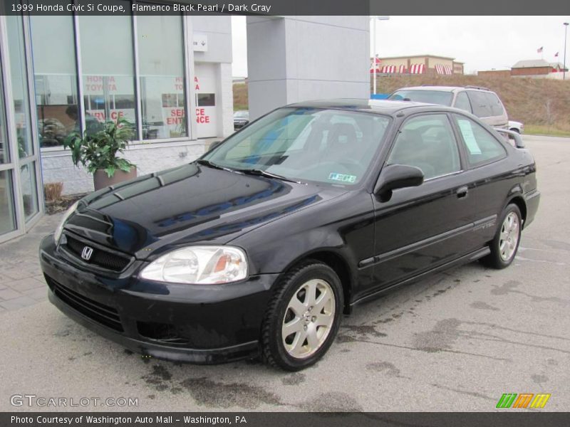 Flamenco Black Pearl / Dark Gray 1999 Honda Civic Si Coupe