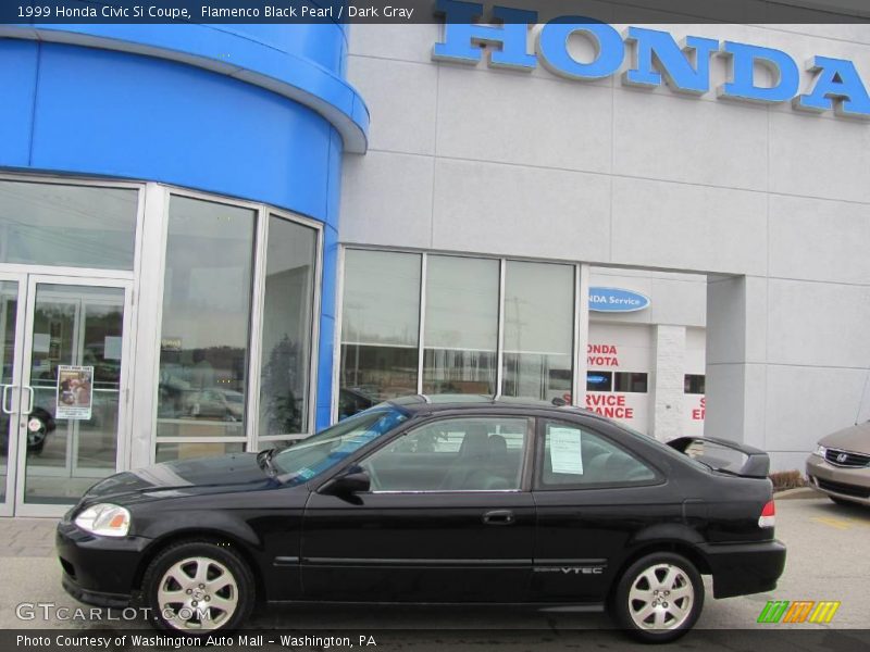 Flamenco Black Pearl / Dark Gray 1999 Honda Civic Si Coupe