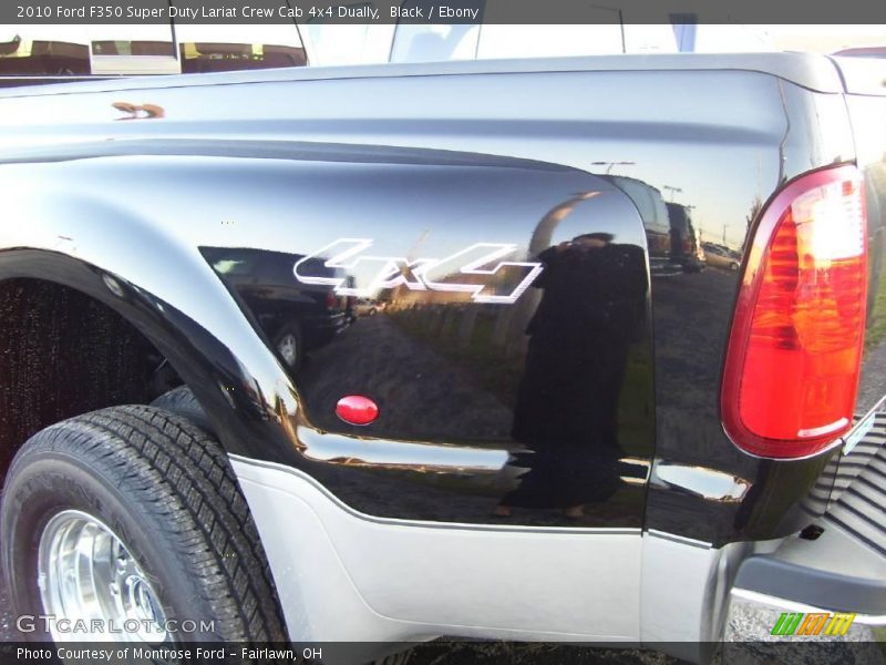 Black / Ebony 2010 Ford F350 Super Duty Lariat Crew Cab 4x4 Dually