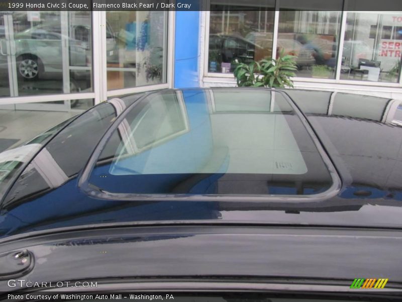 Flamenco Black Pearl / Dark Gray 1999 Honda Civic Si Coupe