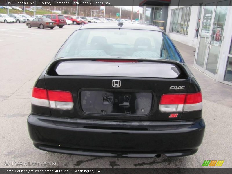 Flamenco Black Pearl / Dark Gray 1999 Honda Civic Si Coupe