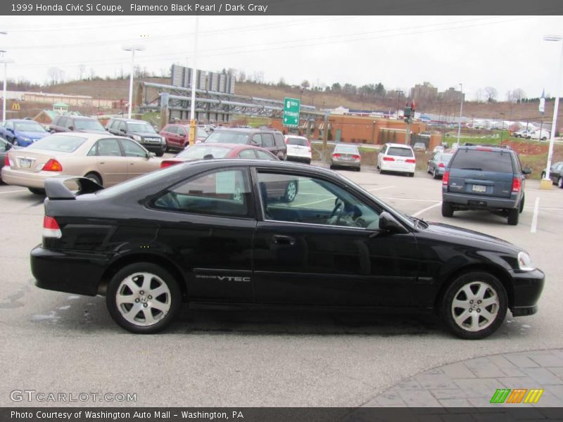 Flamenco Black Pearl / Dark Gray 1999 Honda Civic Si Coupe