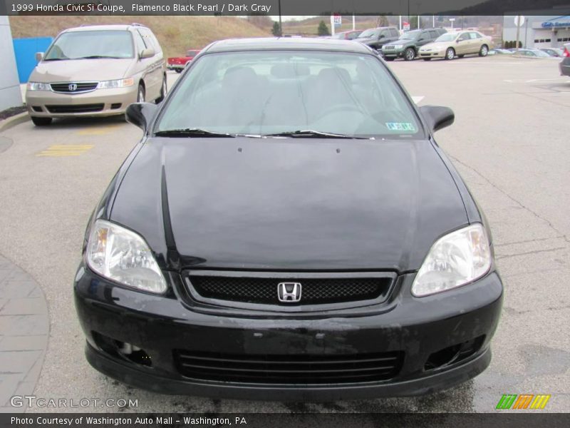 Flamenco Black Pearl / Dark Gray 1999 Honda Civic Si Coupe