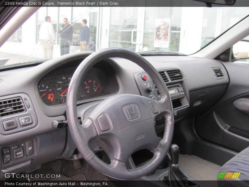 Flamenco Black Pearl / Dark Gray 1999 Honda Civic Si Coupe