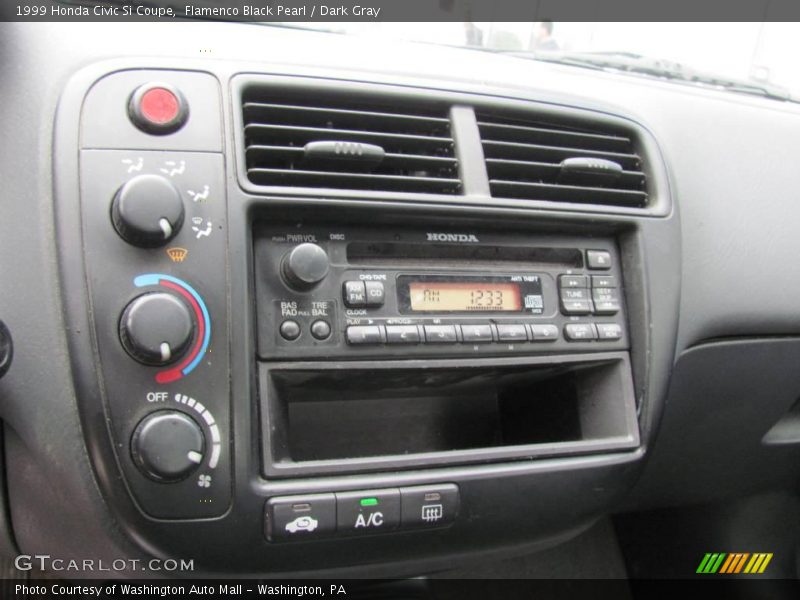 Flamenco Black Pearl / Dark Gray 1999 Honda Civic Si Coupe
