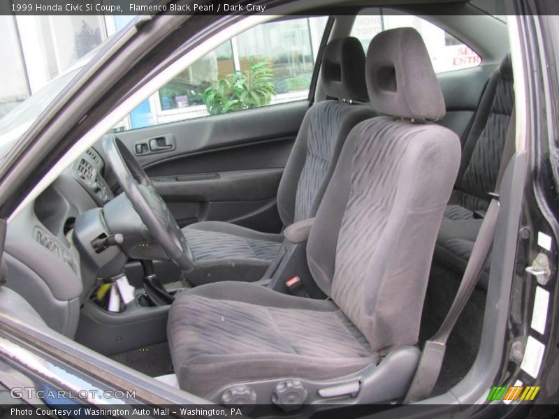 Flamenco Black Pearl / Dark Gray 1999 Honda Civic Si Coupe