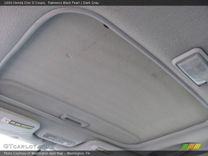 Flamenco Black Pearl / Dark Gray 1999 Honda Civic Si Coupe