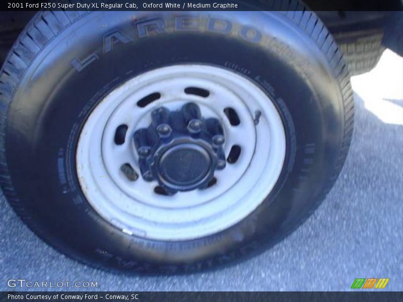 Oxford White / Medium Graphite 2001 Ford F250 Super Duty XL Regular Cab