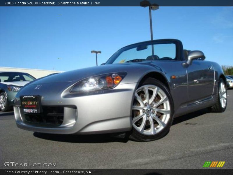 Silverstone Metallic / Red 2006 Honda S2000 Roadster