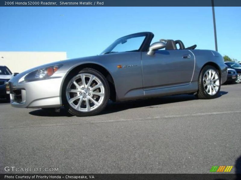 Silverstone Metallic / Red 2006 Honda S2000 Roadster