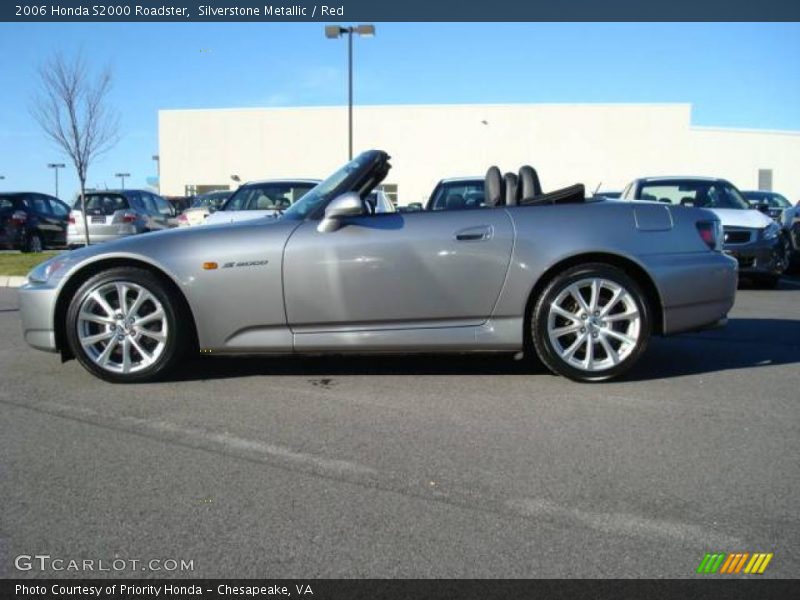 Silverstone Metallic / Red 2006 Honda S2000 Roadster