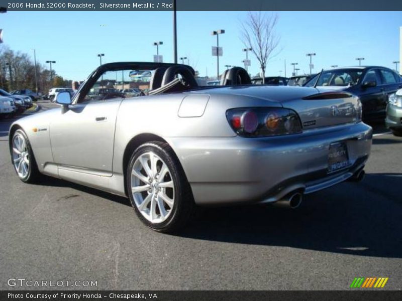 Silverstone Metallic / Red 2006 Honda S2000 Roadster