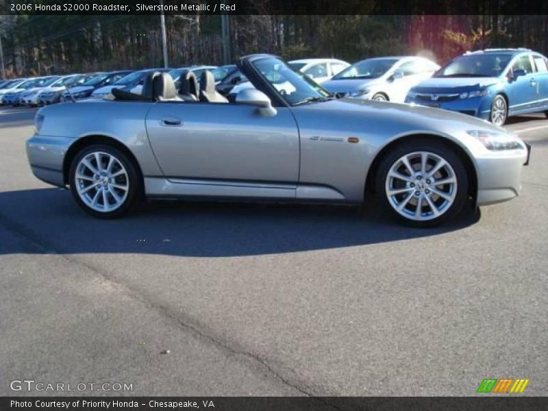 Silverstone Metallic / Red 2006 Honda S2000 Roadster