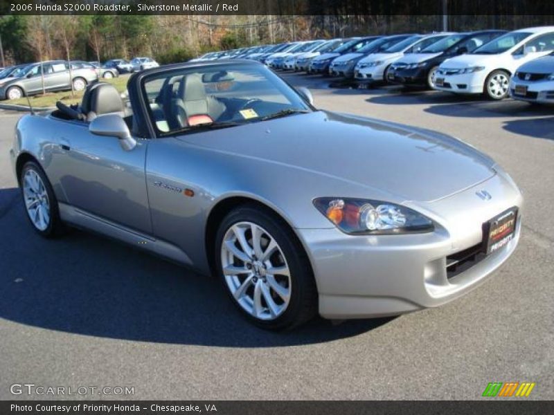 Silverstone Metallic / Red 2006 Honda S2000 Roadster