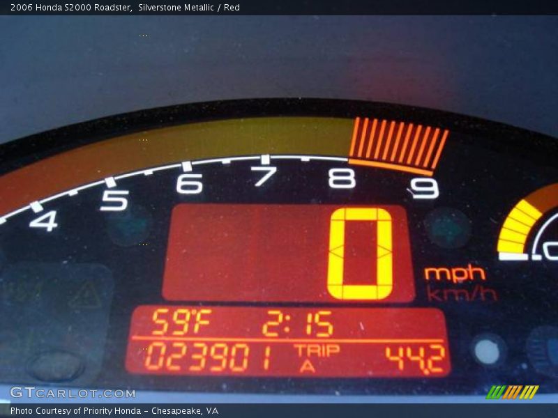 Silverstone Metallic / Red 2006 Honda S2000 Roadster