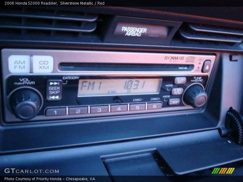 Silverstone Metallic / Red 2006 Honda S2000 Roadster