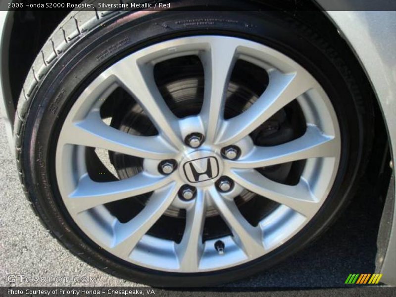 Silverstone Metallic / Red 2006 Honda S2000 Roadster