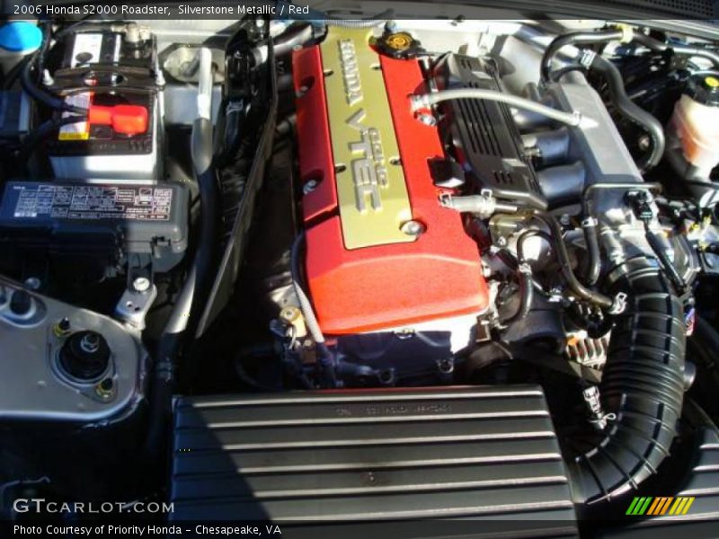 Silverstone Metallic / Red 2006 Honda S2000 Roadster