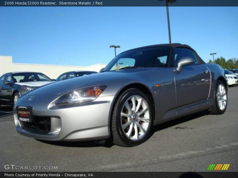 Silverstone Metallic / Red 2006 Honda S2000 Roadster
