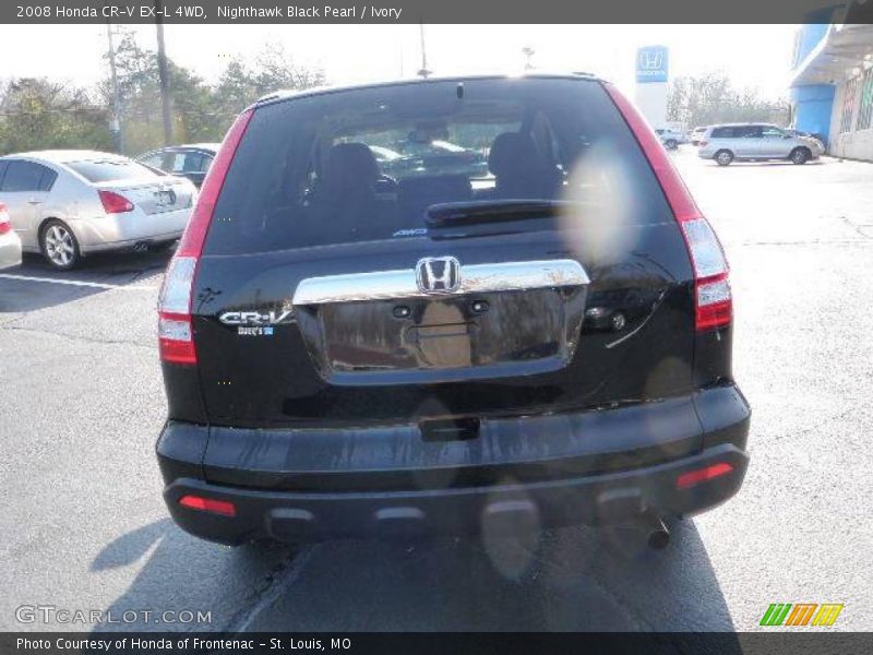 Nighthawk Black Pearl / Ivory 2008 Honda CR-V EX-L 4WD