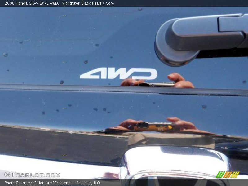 Nighthawk Black Pearl / Ivory 2008 Honda CR-V EX-L 4WD
