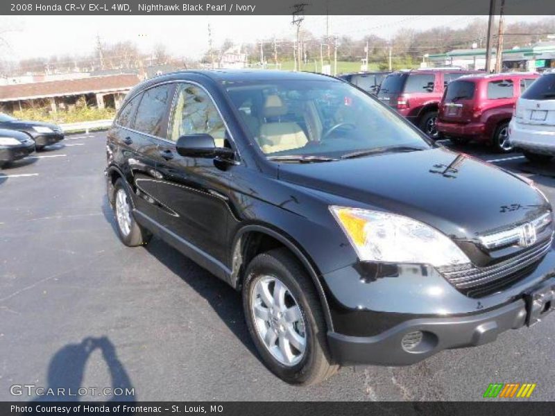 Nighthawk Black Pearl / Ivory 2008 Honda CR-V EX-L 4WD