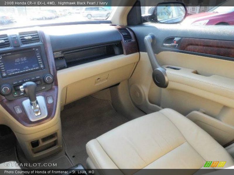 Nighthawk Black Pearl / Ivory 2008 Honda CR-V EX-L 4WD