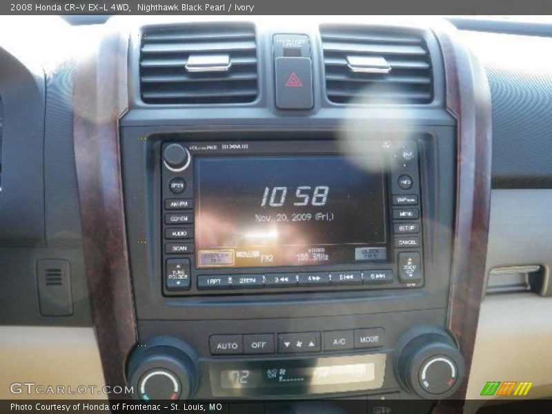 Nighthawk Black Pearl / Ivory 2008 Honda CR-V EX-L 4WD