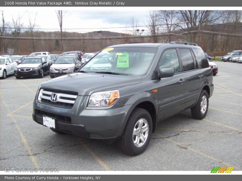 Nimbus Gray Metallic / Gray 2008 Honda Pilot Value Package 4WD