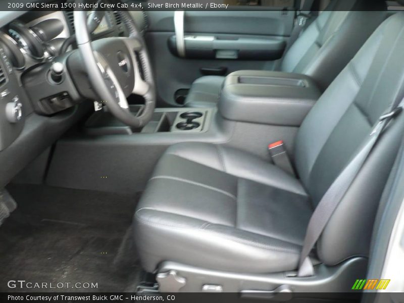 Silver Birch Metallic / Ebony 2009 GMC Sierra 1500 Hybrid Crew Cab 4x4