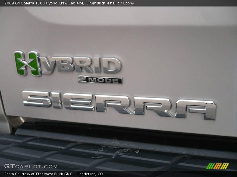 Silver Birch Metallic / Ebony 2009 GMC Sierra 1500 Hybrid Crew Cab 4x4