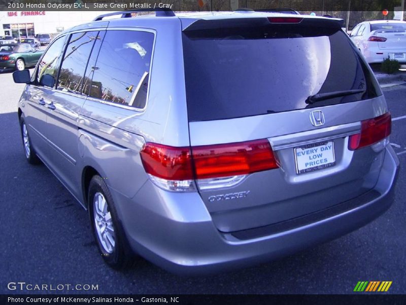 Slate Green Metallic / Gray 2010 Honda Odyssey EX-L