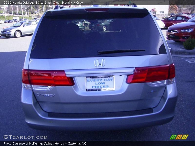 Slate Green Metallic / Gray 2010 Honda Odyssey EX-L