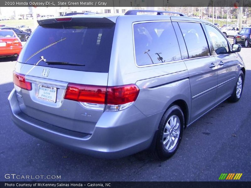 Slate Green Metallic / Gray 2010 Honda Odyssey EX-L