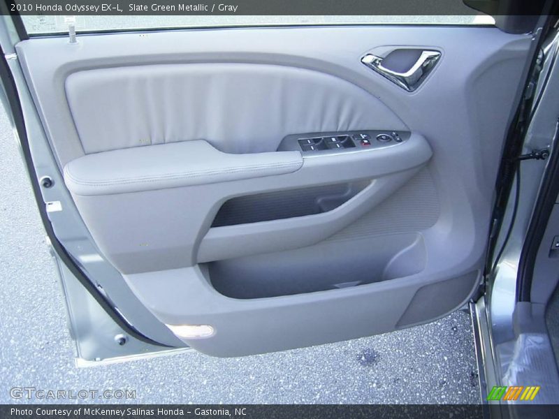 Slate Green Metallic / Gray 2010 Honda Odyssey EX-L