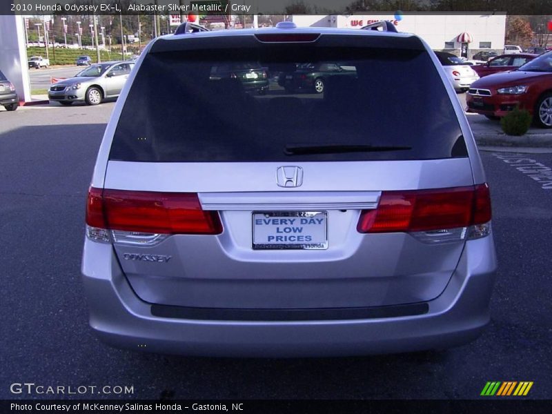 Alabaster Silver Metallic / Gray 2010 Honda Odyssey EX-L