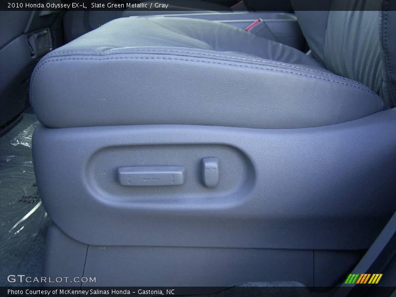 Slate Green Metallic / Gray 2010 Honda Odyssey EX-L