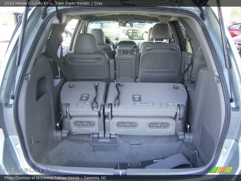 Slate Green Metallic / Gray 2010 Honda Odyssey EX-L