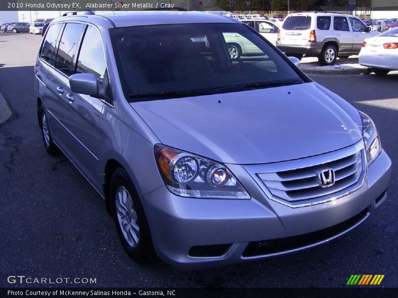 Alabaster Silver Metallic / Gray 2010 Honda Odyssey EX