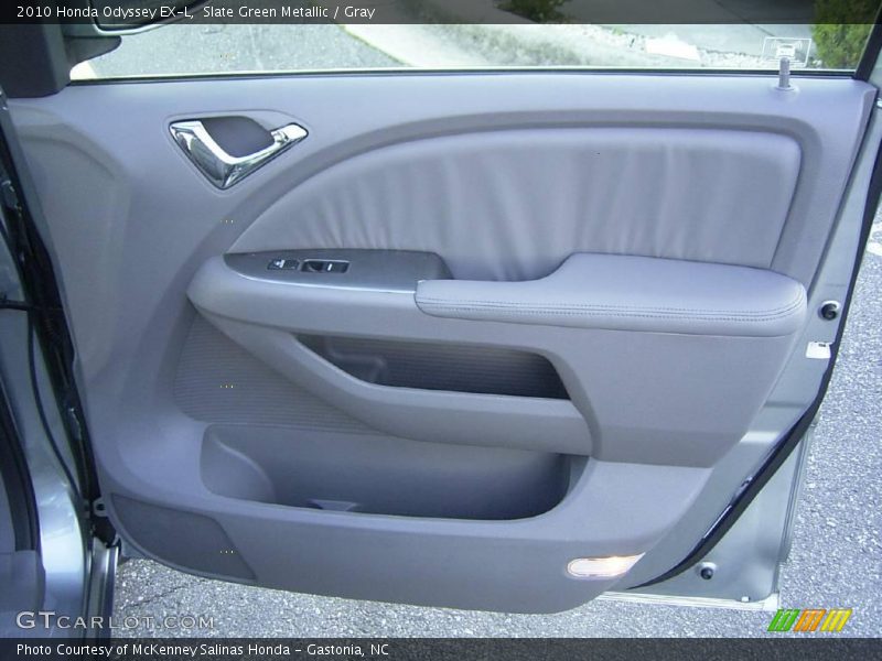 Slate Green Metallic / Gray 2010 Honda Odyssey EX-L