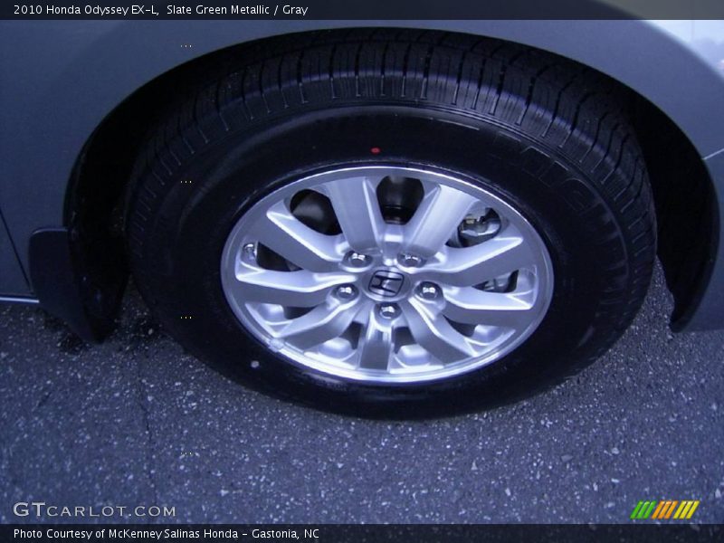 Slate Green Metallic / Gray 2010 Honda Odyssey EX-L